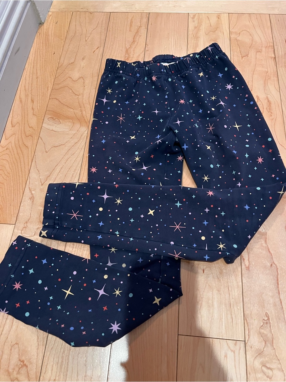 Hanna Andersson Navy Star & Dot Print Leggings